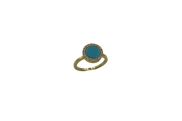 Round Turquoise Ring