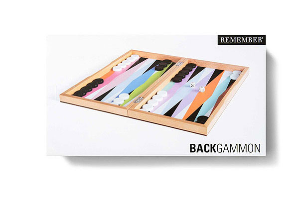 Wood Painted Backgammon Board | Board Games