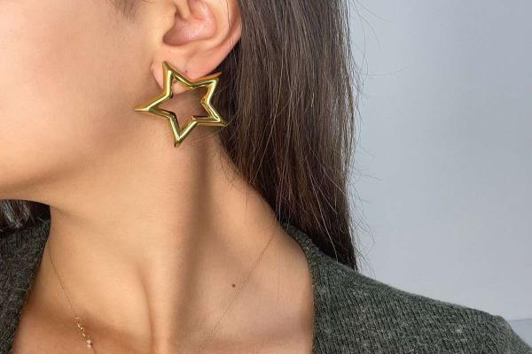 Golden Star Earrings