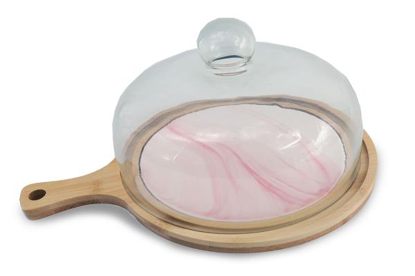 Cheese Plate With Glass Cover|Giftonclick