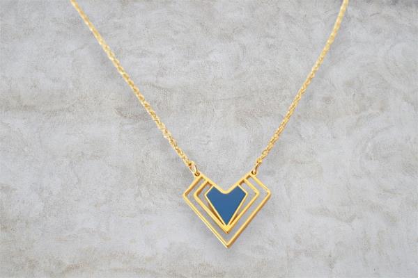 Geometric Rhythm Heart Necklace I