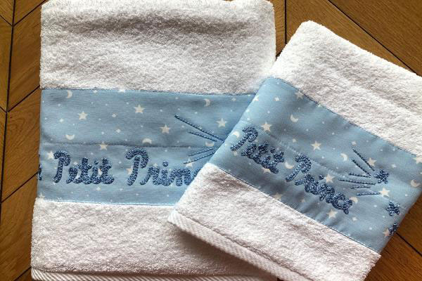 Baby Boy Set Of Towels With Embroidered Name | Accessories for Babies