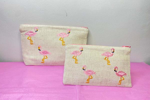 Flamingo Pouches Set