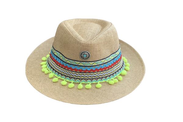 Rainbow Straw Hat 