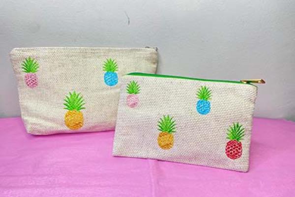 Pineapple Pouches Set