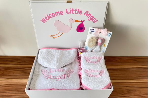 Baby Girl Angel Bath Box|Giftonclick