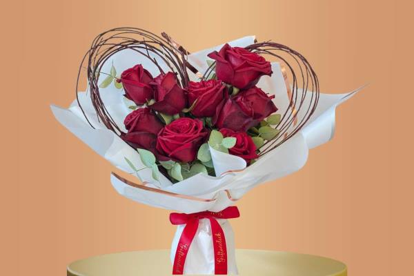 Heart Roses Bouquet | Gift for Women