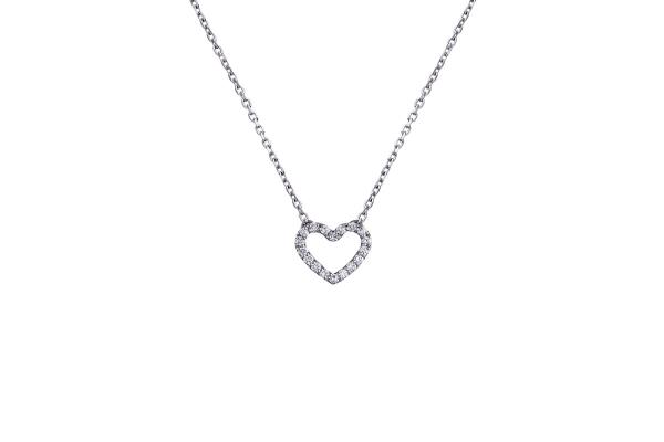 Diamond Heart Necklace|Giftonclick