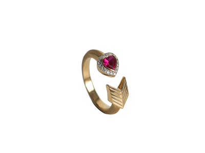 Diamond & Ruby "YY Forever And Beyond" Ring