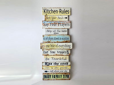 Kitchen Wooden Wall Frame|Giftonclick