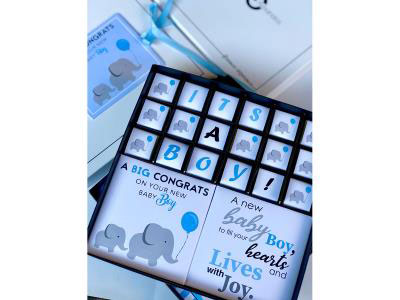 New Born Baby Boy Chocolate Box | Chocolate Arrangement 