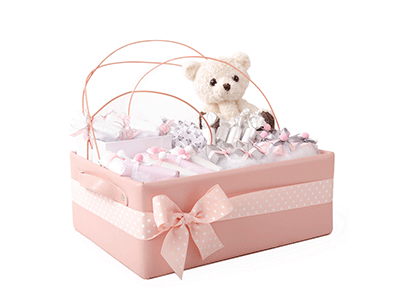 Beary Much Love - Baby Girl Gift Medium
