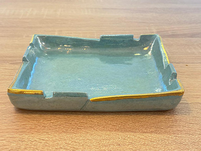 Blue Gold Tray 
