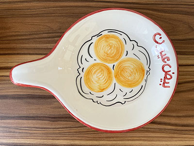 Hand Painted Ceramic Eggs Platter