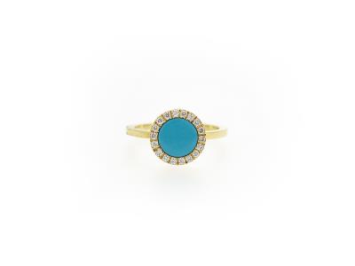 Round Turquoise Ring