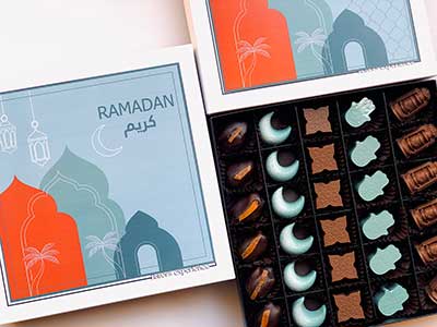 Green Ramadan Chocolate Box-L