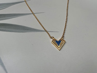 Geometric Rhythm Heart Necklace I