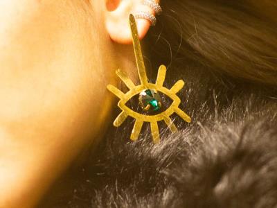 Earrings With Green Stone | Accessories for Women