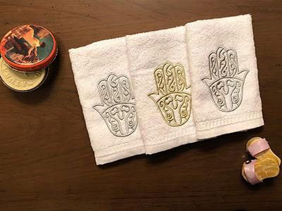 Hand Of Fatima Set Of 3 Towels | Engagement present