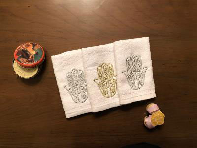 Hand Of Fatima Set Of 3 Towels | Engagement present
