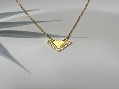 Geometric Rhythm Heart Necklace II