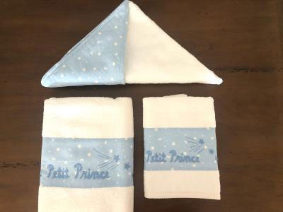Baby Boy Set Of Towels With Embroidered Name | Accessories for Babies