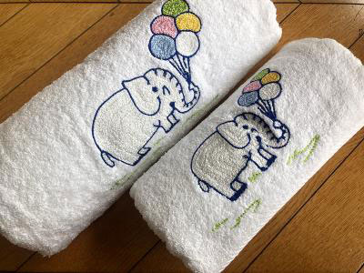 Elephant Set Of 2 Towels | Accessories for Babies