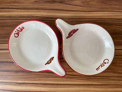 Hand Painted Makanek & Soujuk Plates Set