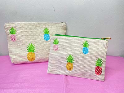 Pineapple Pouches Set