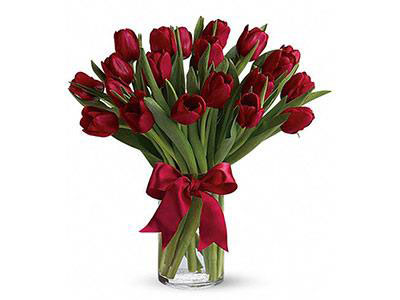 Red Tulips Bouquet | Wedding Anniversary Present