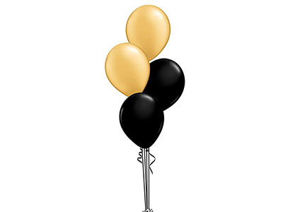 Black & Gold Balloons-4|Giftonclick