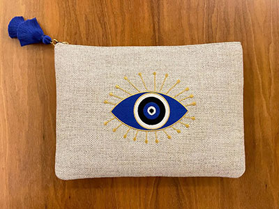 Golden Eye Beige Pouch|Mother