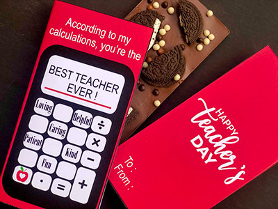 Best Teacher Ever Chocolate Bar