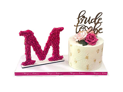 Cake And Flower Letter| Giftonclick