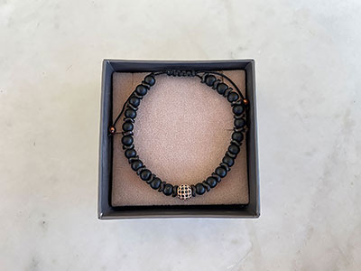 Black Beads Bracelet|Accessories