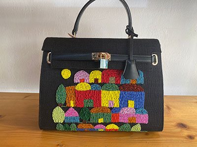 City Night Embroidered Bag|Giftonclick