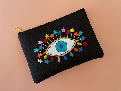Multicolor Eye Black Pouch|Mother