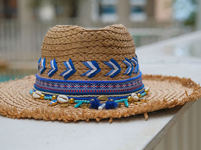 Ocean Blue Straw Hat|Women Accessories