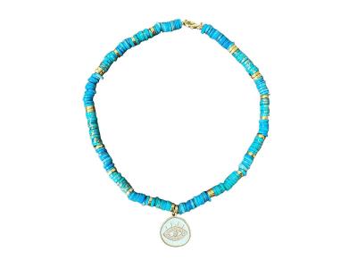 Evil Eye Turquoise Beads Necklace|Women Accessories