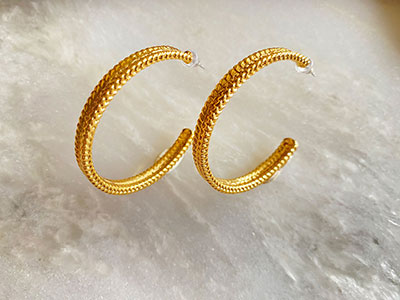 Braided Hoops Earrings|Women Accessories