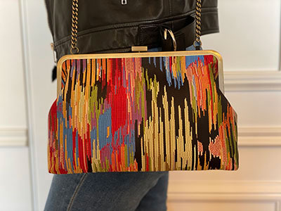 Abstract Lines Handmade Bag - Large | Accessories for Women
