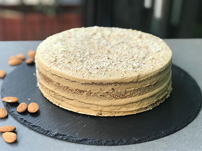 Crusted Almond Honey Cake