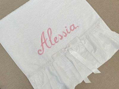 Embroidered Name Baby Baptism Towel | Accessories for Babies