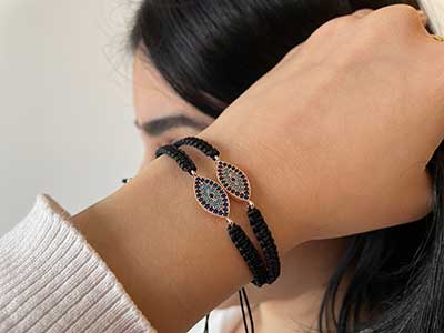 Braided Eye Bracelet | Gift for Women