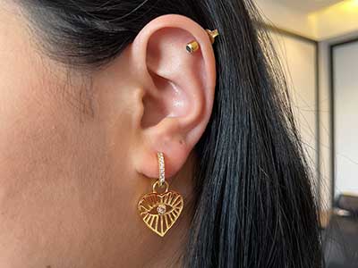 Heart Eye Earrings | Gift for Women