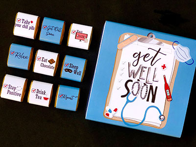 Get Well Soon Chocolate Box | Chocolate Arrangement 