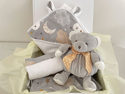 Grey Teddy Bath Box|Giftonclick