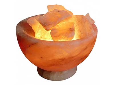 Crafted Fire Bowl Himalayan Salt Lamp