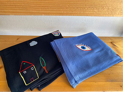 Embroidered House Scarf|Giftonclick
