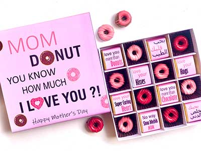 Mom Donuts Chocolate Box